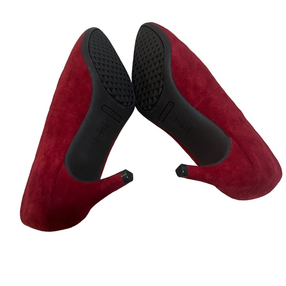 AEROSOLS DARK RED SUEDE PUMPS - Picture 4 of 5
